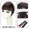 Synthetic Short Straight Clip In Bangs Wig Forehead Hair Band Bangs Filler Hair For Women Daily Easy To Wear