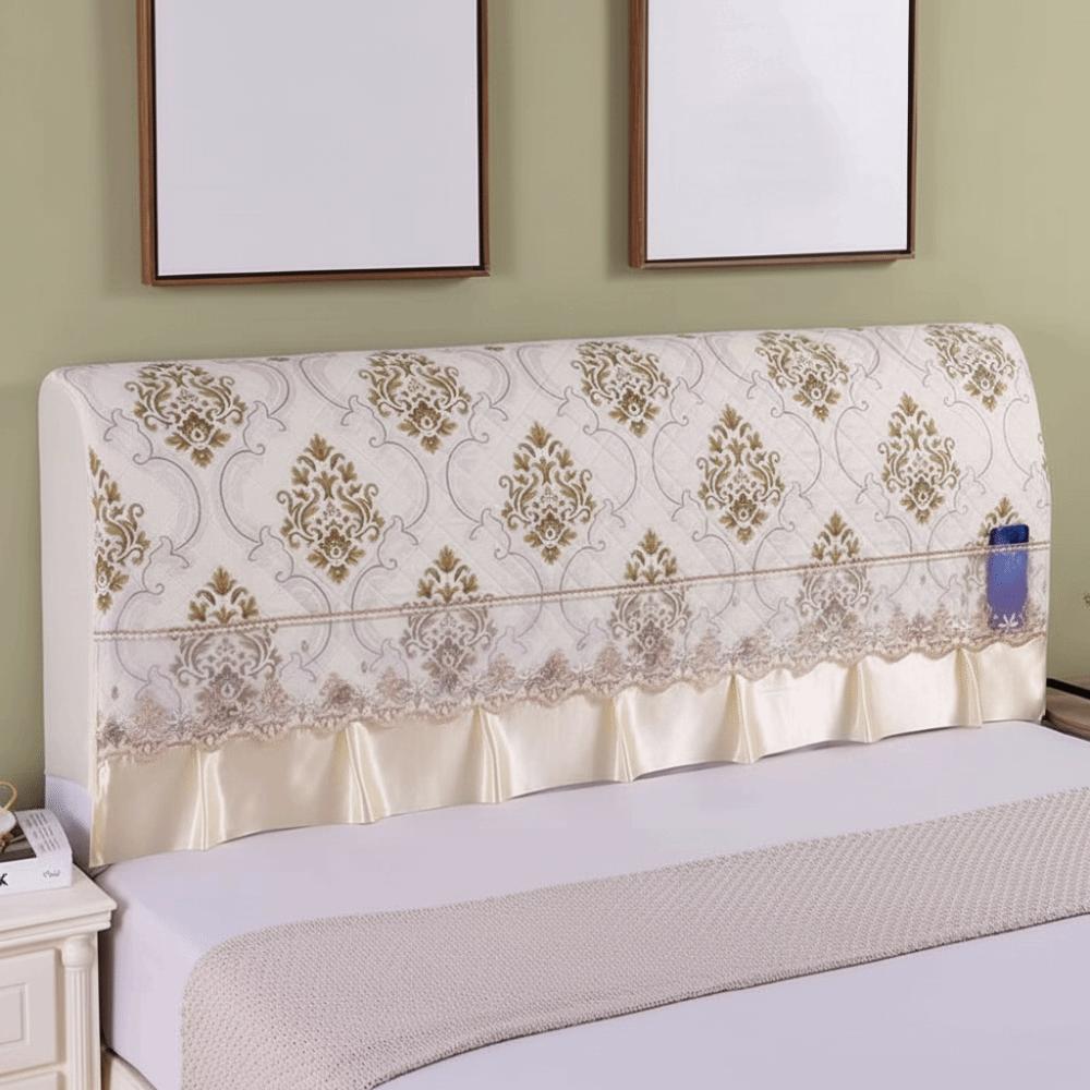 Lace Design Bedhead Cover Decorative Bedside Protector Backrest Cover  Home Protection