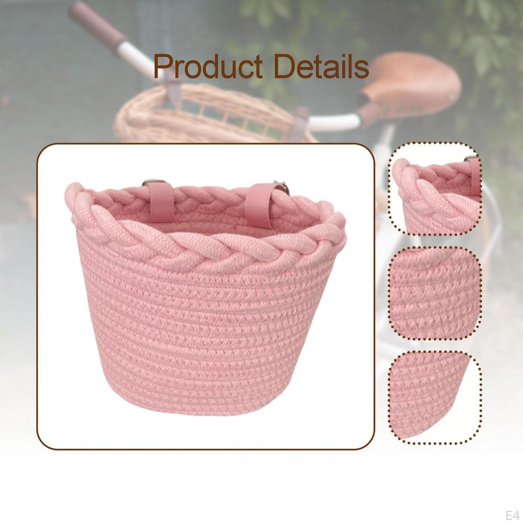 Kids Bike Basket Bicycle Multifunction Portable Accessories,Decor,Cargo Rack Bag,Carrier