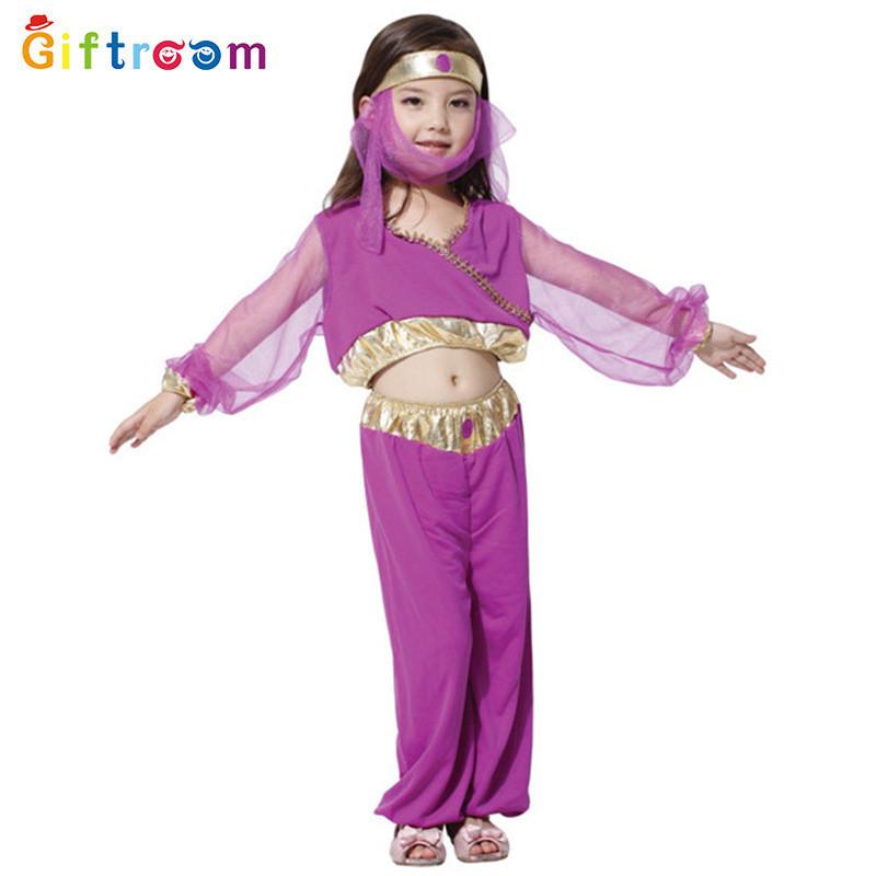 Enchanting Arabic Girl Cosplay Dress For Halloween Party And Stage Performances