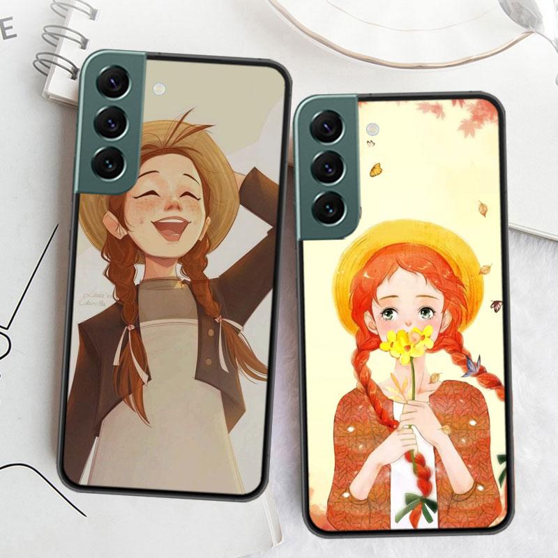 A-Anne of Green Gables Anne Shirley Phone Case For Samsung S25 Edge S24 FE Galaxy S22 Ultra S21 Plus S20 S23 S10 Plus Cover Sili