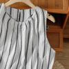 Premium Women's Vertical Stripe Vest – Korean Style Loose Summer Top 2025