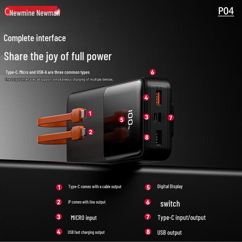 Newsmy P04 20000mAh Mini Fast Charging Power Bank