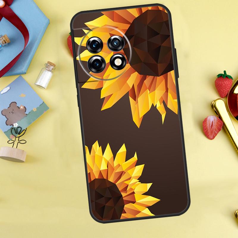 

Sunflower Case For OnePlus 13R 12R 13T 15 13 12 11 10 9 10R 10T 8T Nord 5 CE 4 2 3 Lite N20 N30 Cover OnePlus 10T