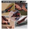 WISEUP Utility Knife Retractable Pocket Knife TPR Handle Auto-Lock Box Cutter For Office Stationery School Supplies Hand Tools
