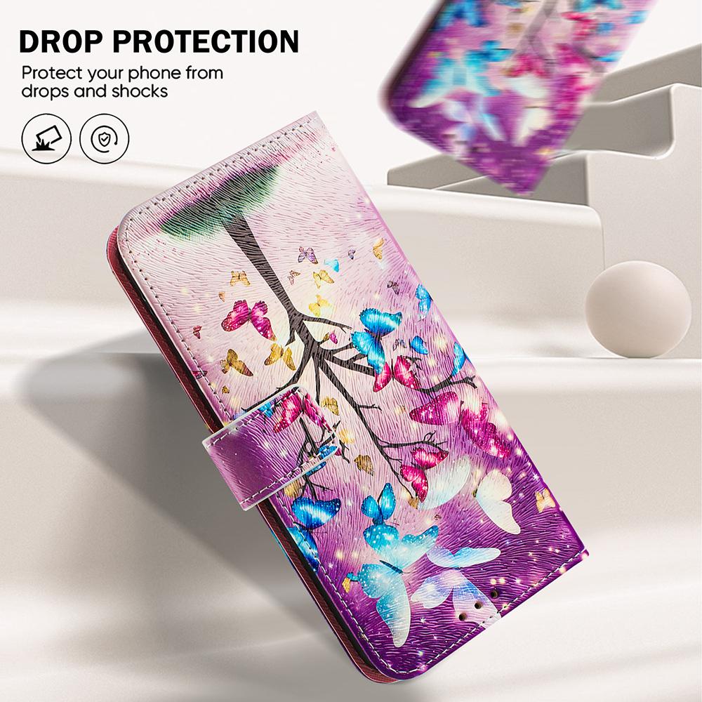 Coloured Drawing Wallet Case for Nokia HMD Pulse Plus Pro X30 X20 X10 G10 G11 G20 G21 G22 G42 G310 G400 C10 C20 C12 C22 C32