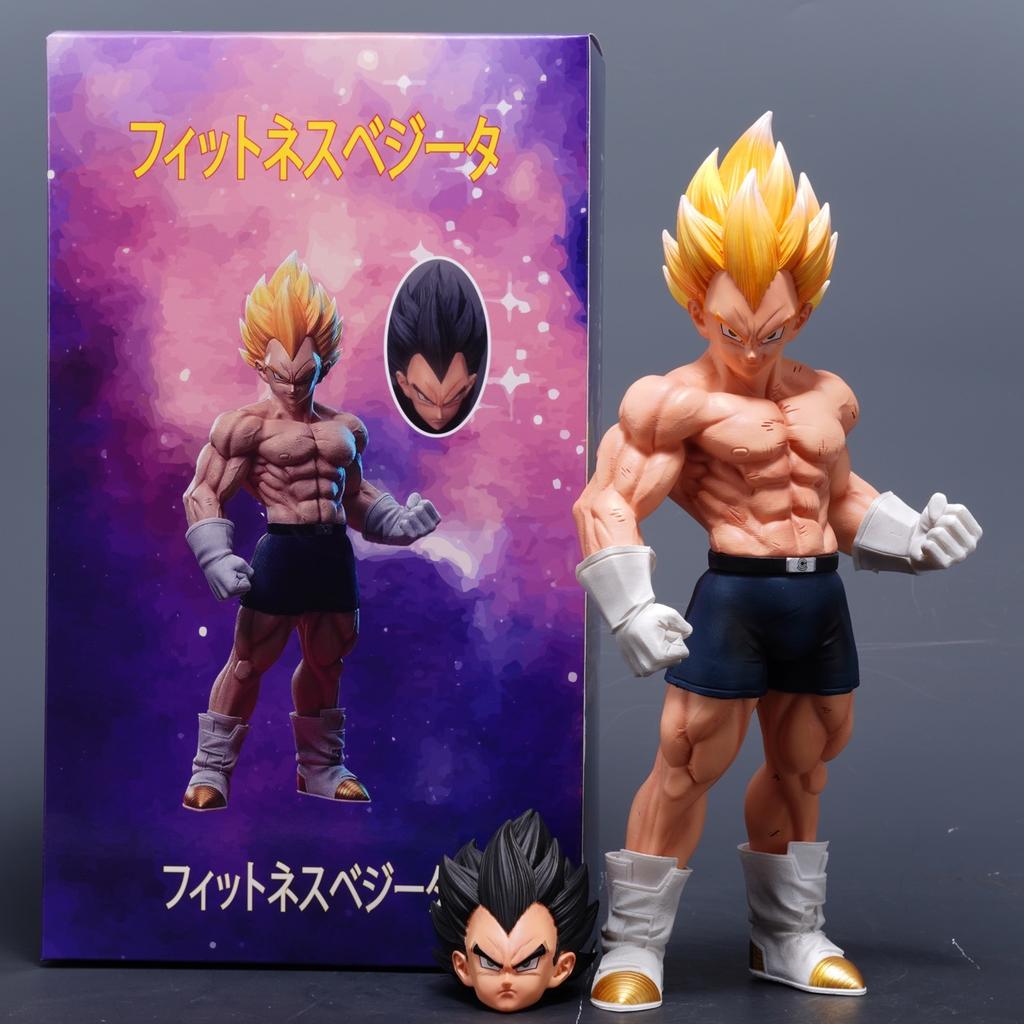 Dragon Ball Gravity Vegeta 28.5cm with 2 Heads Action Figure Toys