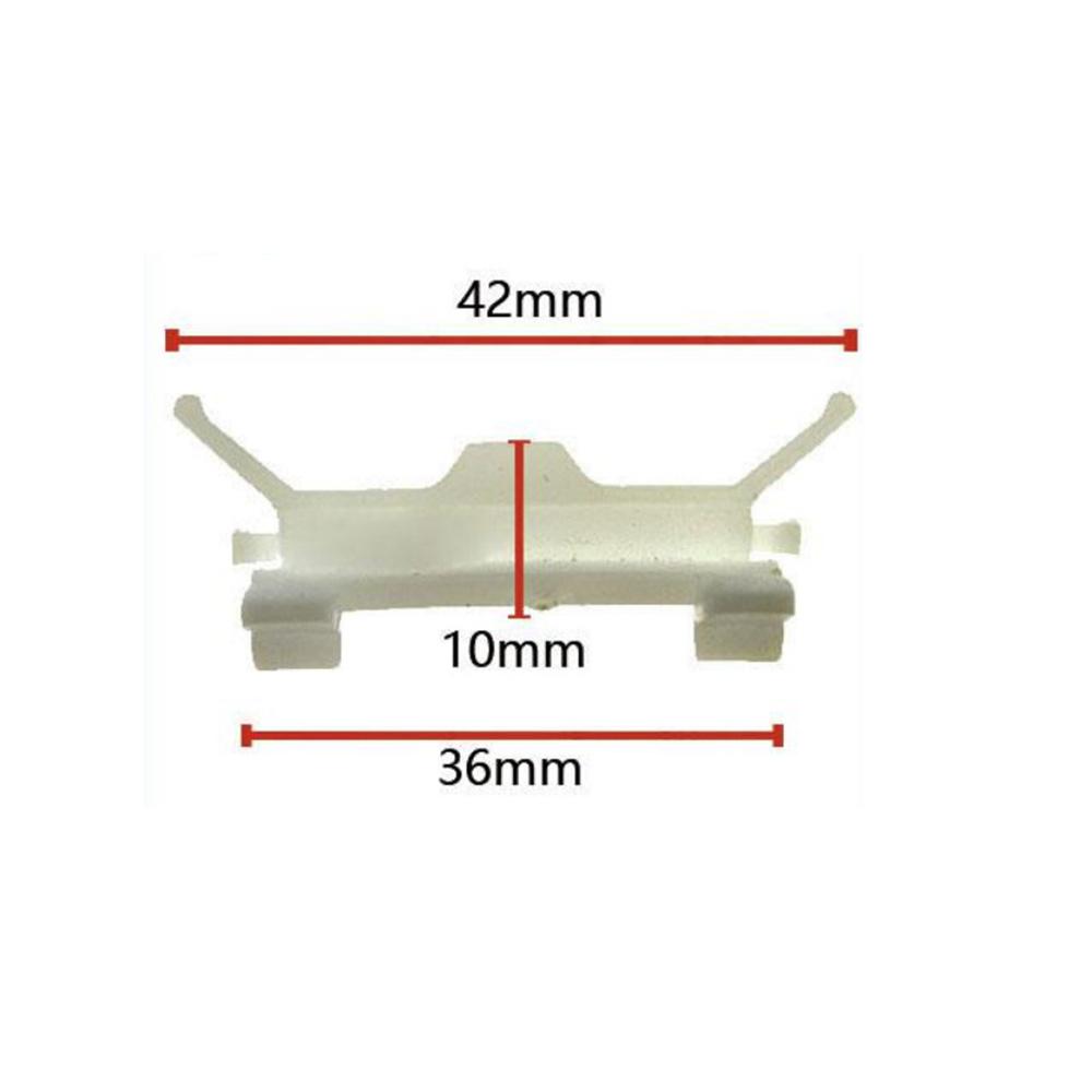 New 10Pcs Car Roof Drip Rail Weatherstrip Molding Clips for Hyundai Elantra White