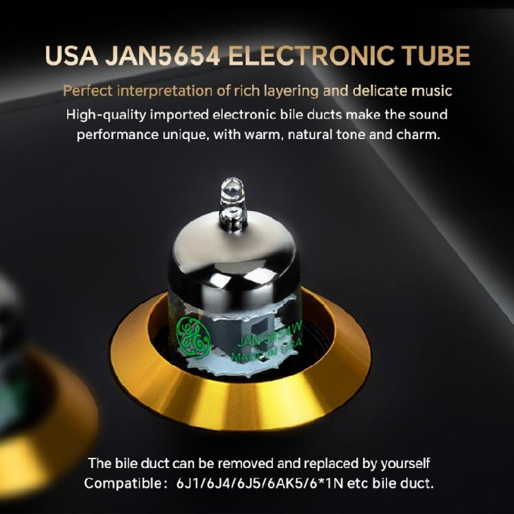 HiFi Stereoes Preamp Featuring Vacuum Tubes and Gold Plateds RCAs Connectors for Sound Quality