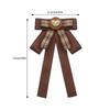 Fiocchi di Nastro Scozzesi Marroni Vintage Spilla Spilla da Cravatta per Donna Ragazza Uniforme Preppy Giapponese Papillon Precannodato Corsage Cravatta