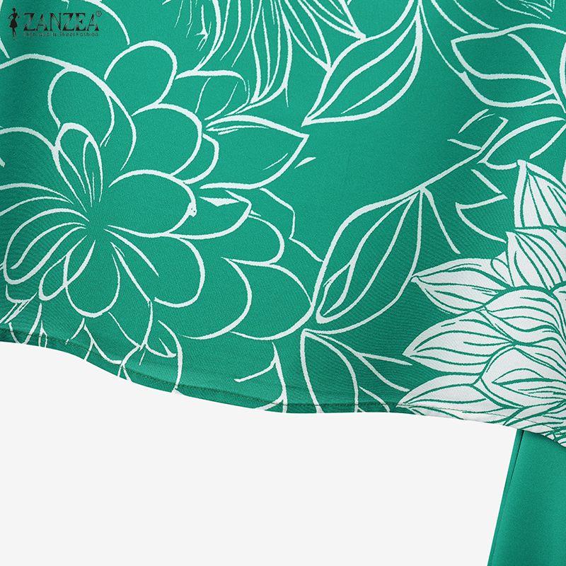 ZANZEA Dámské tiskové tílka a kalhoty, ležérní dvoudílné oblekové soupravy