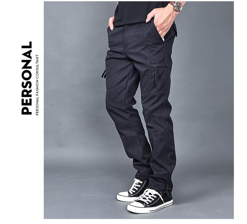 Pánské zimní voděodolné pracovní kalhoty s fleecovou podšívkou a mnoha kapsami