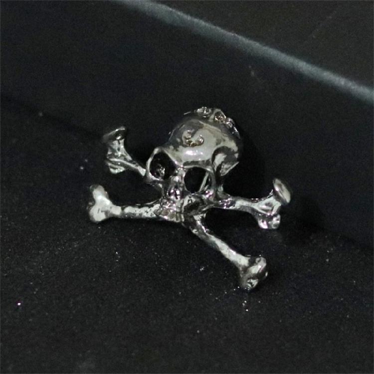 Skull Lapel Pin Brooch for Women Men, Punk Skeleton Head Brooches Pin Halloween Costume Accessories Statement Jewelry