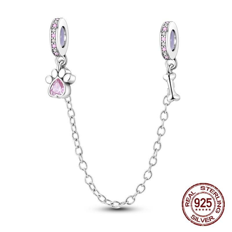 Copper Sunflower Butterfly Purple Flower Bird Ice Cream Safety Chains Fit Original Bracelets Diy Jewelry