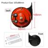 12V 300DB Super Loud Car Horn Electric Snail Train Horns Signal Trucks Marine Boat Motorcycles Automotive Loudspeaker Waterproof