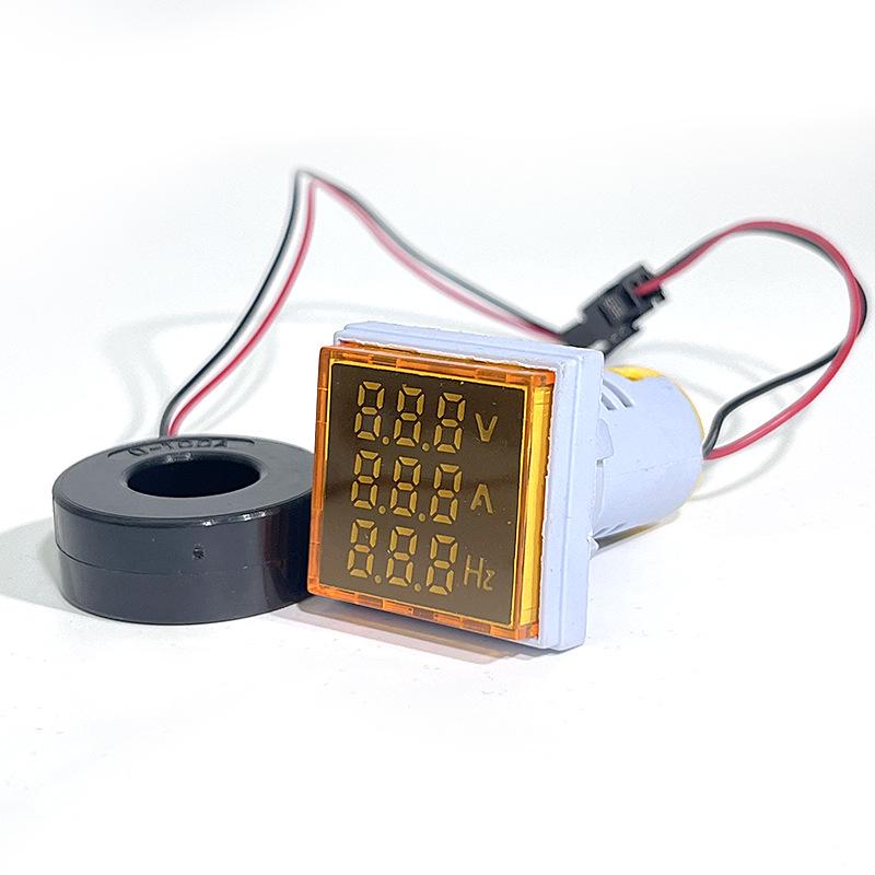 AC Voltage Current Hertz LED Meter AD16-22VAH