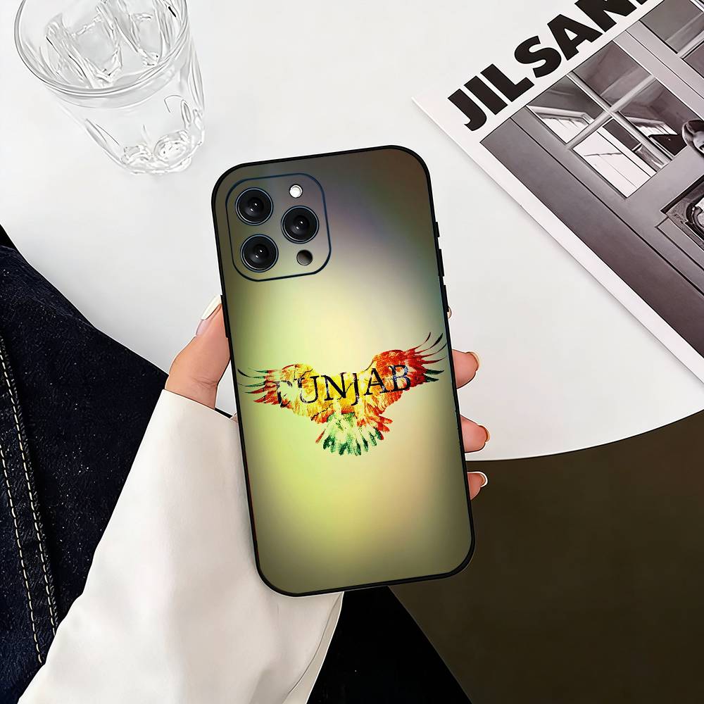 ART P- Punjab Karte Handyhülle Silikon Weich Für IPhone 17 16 15 14 13 12 11 X XR Plus Pro Max Plus