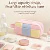 Minimalist Corduroy Makeup Handbag Large Capacity Travel Cosmetics Storage Bag Makeup Bag For Women