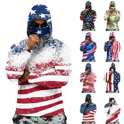 Men's Summer Quick-dryingLong-sleeved T-shirt Sun ClothingFishing FitnessSports Hded Long-sleeved Tp