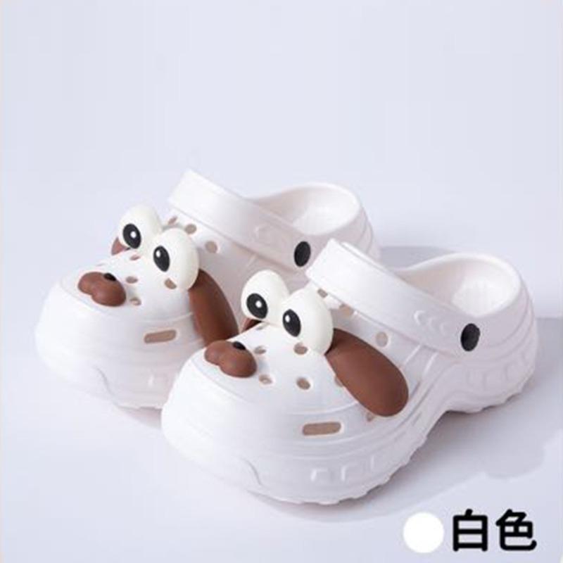 New thick-soled slippers women wear non-slip and wear-resistant cute cartoon eva slippers hole shoes wholesale