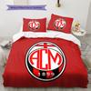 AC Milan Pattern Bedding Home Decoration Birthday Gift (1 * duvet cover + 2 * pillowcase, without core)