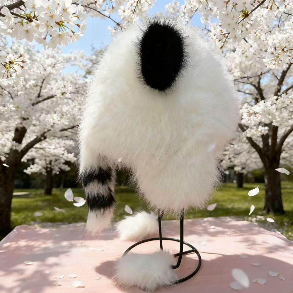 54cm-56cm/60cm Plush Ear Flap Hat Polyester Winter Warm Hat Windproof Cold Proof Hat Cold Weather