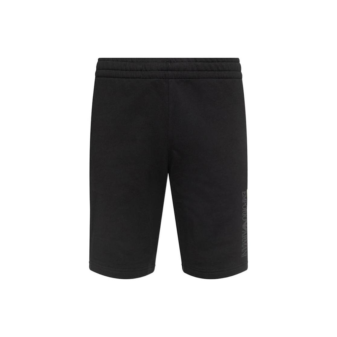 Emporio Armani EA7 Эластичные шорты с принтом логотипа Мужские шорты Черный 3HPS73-PJ05Z-1200 L