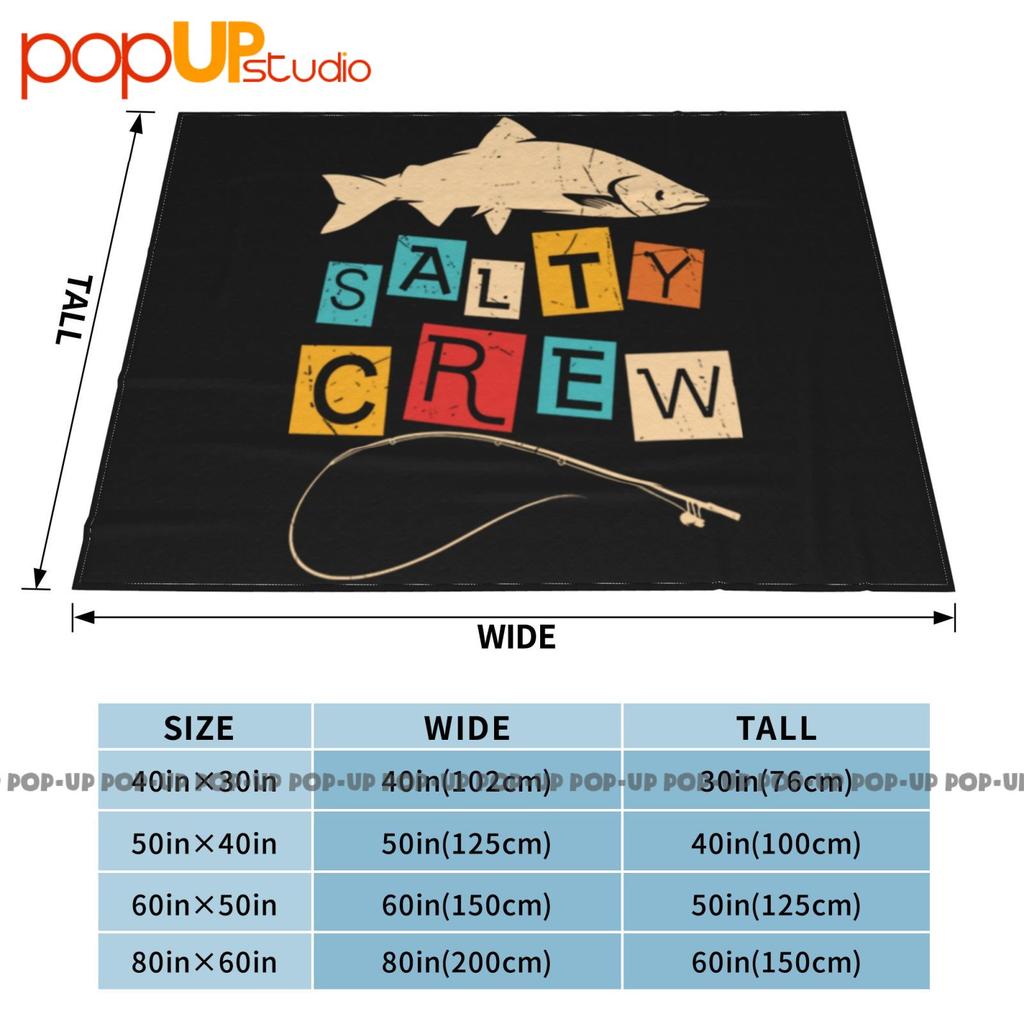 Org Salty Crew Thrill Seekers Risk Takers Surf Snow Skate Rare Ultra-Soft Blanket Quilt Winter Sofa Cover Bed Covers