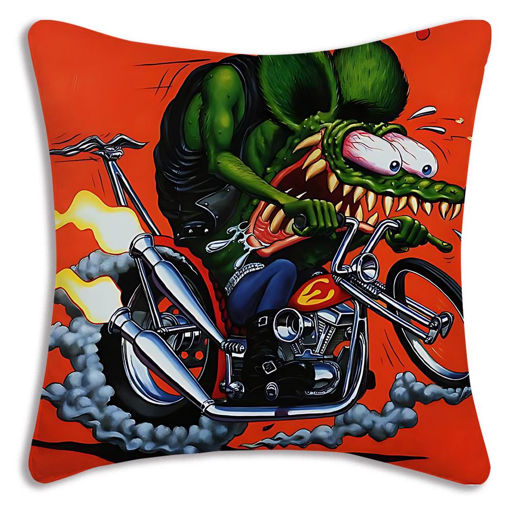 

Funny R-Rat For F-Finks Pillow Covers Cartoon Sofa Decorative Home Double-sided Printing Short Plush Cute Cushion Cover 30cmx30cm