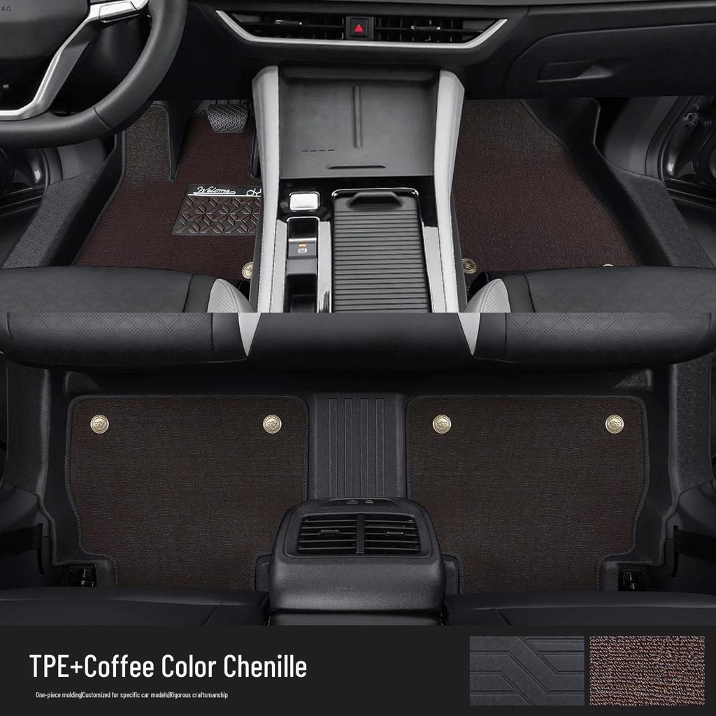 Jetta VS8 Full Coverage TPE Floor Mats - Interior Decorative Automotive Accessories