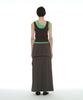 Partimento Woman Deconstructed Tee Maxi Skirt_Charcoal