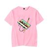 Retro Music Men's Women's Short Sleeve 80s Cassette Ribbon Pencil Men's Women's Oversized Loose Couple's T-Shirts