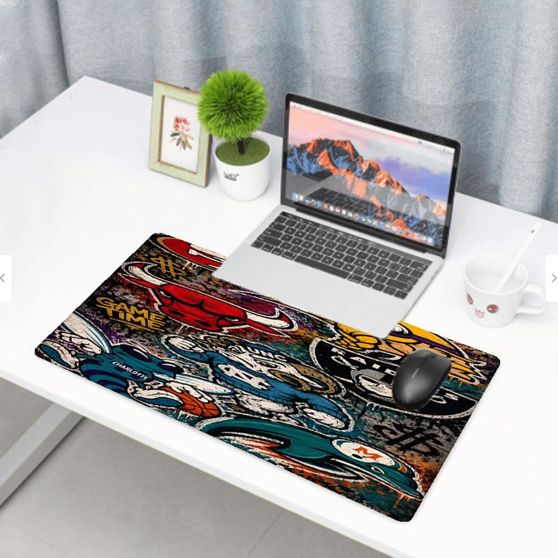 NFL Print Mouse Pad, Anti‑Slip Desktop keyboard Mat, for PC Laptop Gaming Working Daily Use, Cool Festival Surprise Gift