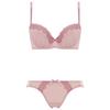 by Daily AMOSTYLE Cup Bra Shorts Set M019 D 70 [AMOSTYLE Triumph] 3/4 Bra, & (Nostalgic Pleats) Women's (Rose) /