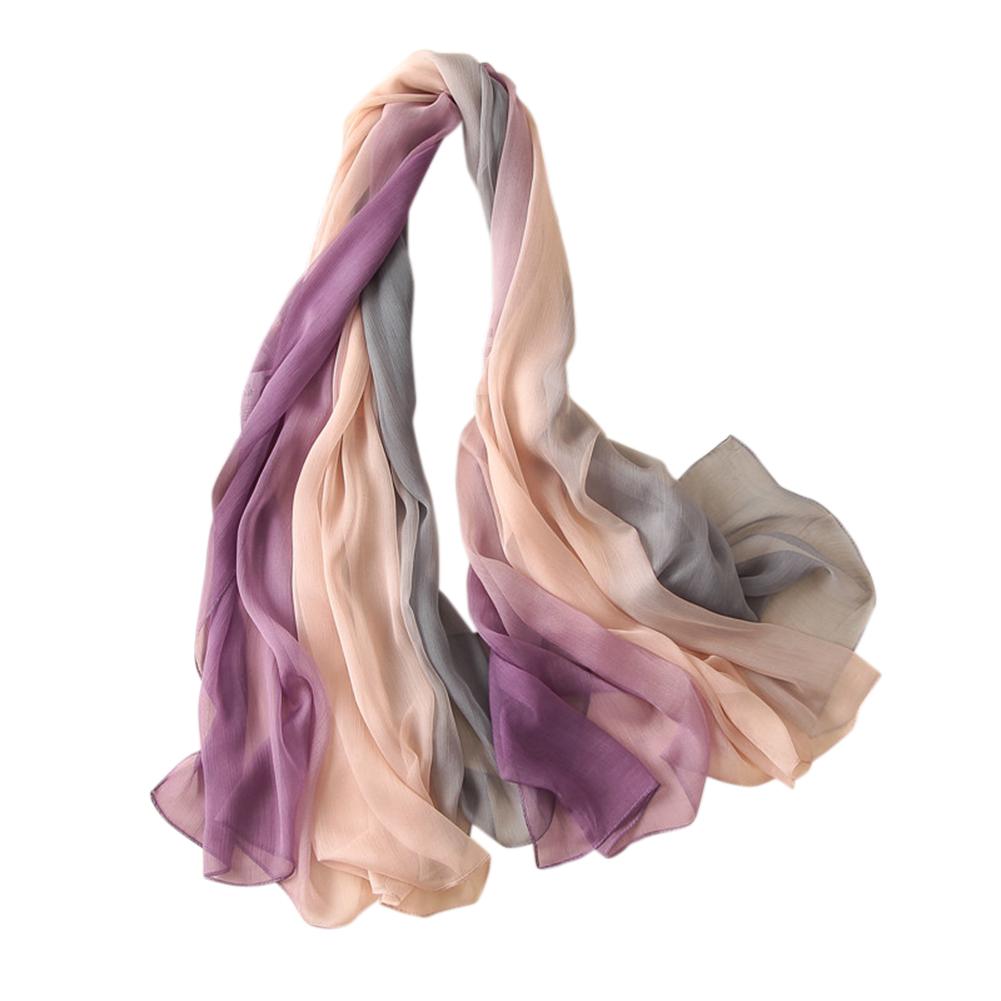 Women Stylish Gradient Colour Beach Sun-screen Scarf Fashionable Tippet Festival Gift