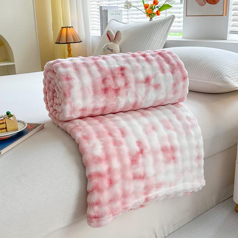 

LISM Thickened Plush Bubble Fleece Winter Blanket