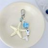 Sweet Ocean Style Starfish Shell Pearl Phone Chain Lanyard Ccd Camera Charm Accessories Girl Keychain Pendant Bag Ornaments Gift