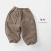 Kids Thickened Fleece Loose Casual Warm Winter Sweatpants Unisex For Baby Boys And Girls