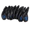 8Pcs Club Iron Head Covers Set Soft PU 48 50 52 54 56 58 60 62 Degree Mark for Brassie Black
