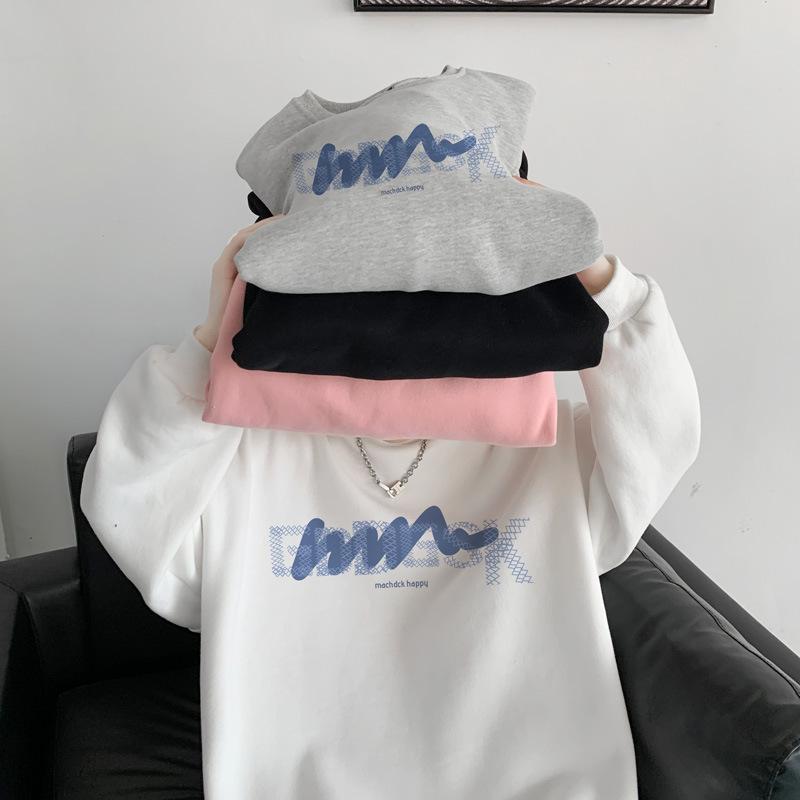 Round Neck Sweatshirt Men's Spring and Autumn New Heavyweight Hooded Top Men's American Trendy Brand Casual Large Size Jacket for Men