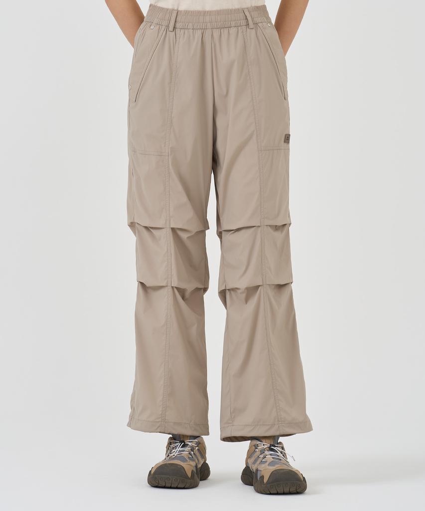 BBC EARTH Double Stitch Parachute Pants_Beige