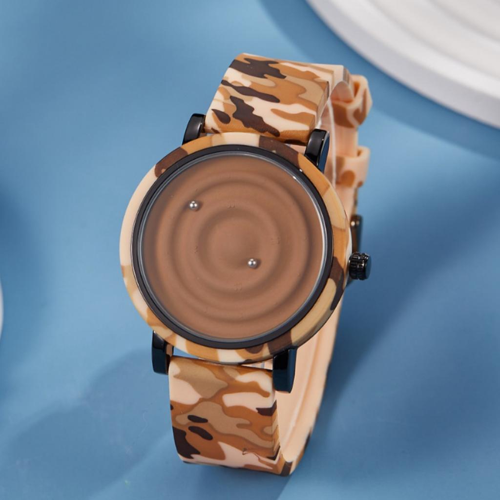 Orologio da Polso in Silicone alla Moda per Uomo e Donna Nuovo Concetto Personalità Tendenza Creativa Orologio con Sfera Galleggiante