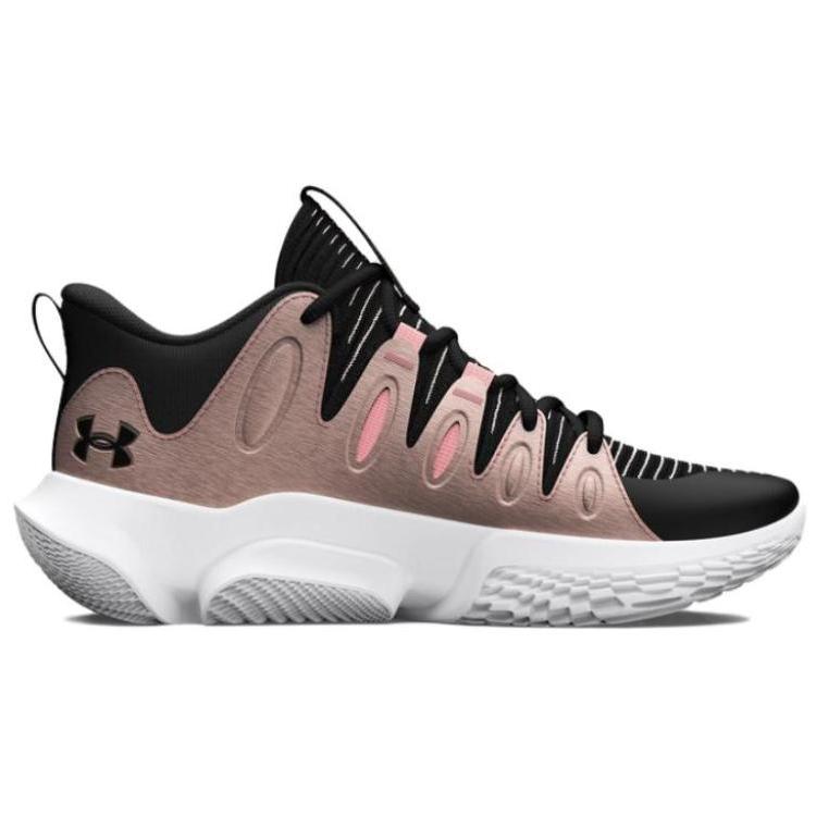 Under Armour Flow Breakthru 4 Cushioning Abrasion Resistant Cushioning, Wear Resistant Mid top Basketball Shoes Women's 3026641-003