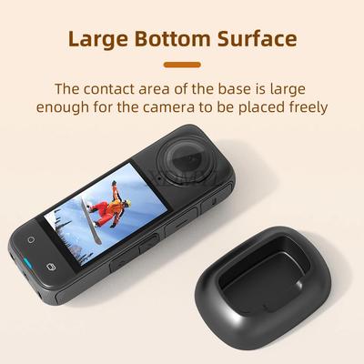 Desktop Fixed Base For Insta360 X5 Silicone Desktop Holder Car Mount Stabilizer Support Bracket Insta360 X4 Camera Accessories
