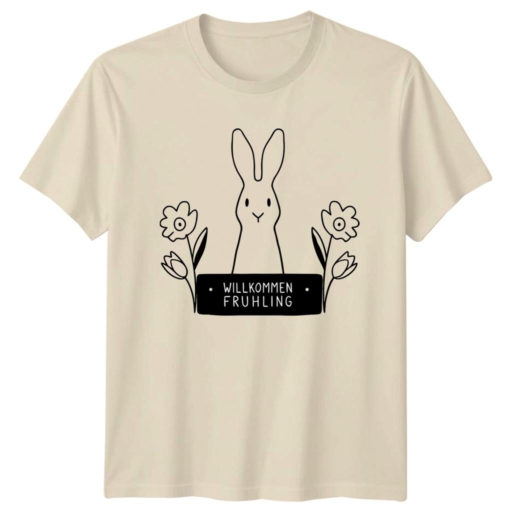 WillkomUnisex Fruhling TShirt GerUnisex Spring Easter Easter Gift For Him And Her