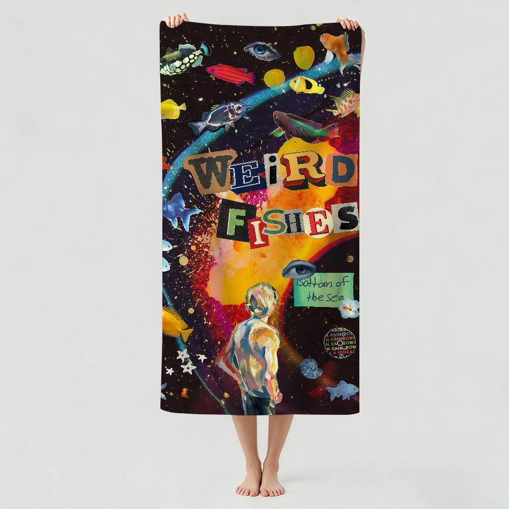 Rock band R-RADIOHEAD Towel Drying Bath Towel Applicable To Light Swimming Camping Yoga Beach Out