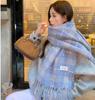 Retro plaid Japanese and Korean atmosphere plaid scarf women's plaid series contrasting color warm shawl student scarf