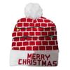 Ciepłe Zimowe Świąteczne Czapki LED Mikołaj Xmas Świecące Dzianinowe Czapki Kreskówkowe Kolorowe Rozświetlające Czapki Beanie Impreza Świąteczna