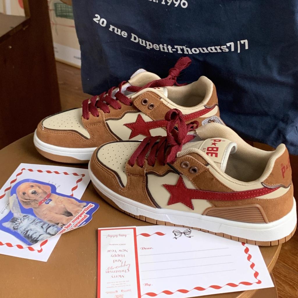 American high street board shoes women's 2025 autumn new 2025 direct sales contrasting color versatile sports retro trendy shoes