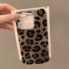 Retro Gradient Pink Texture Laser Phone Case For iPhone 17 16 Pro Max 15 14 13 12 11 XS 7 8 Plus 16E Stylish Leopard Print Cover